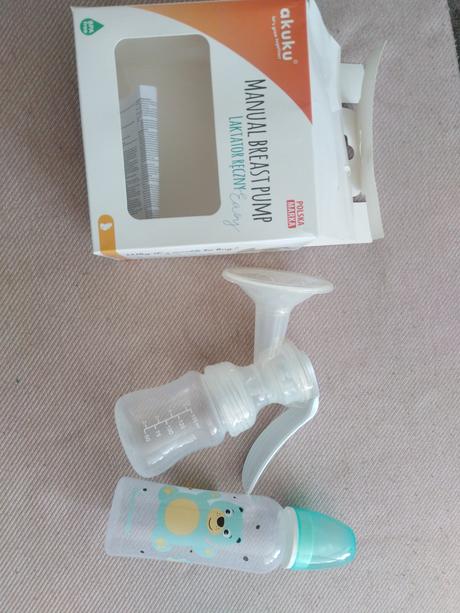 Ručná odsávačka na mlieko + detská fľaša, 