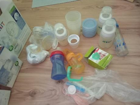 Odsávačka mlieka a fľaše, 