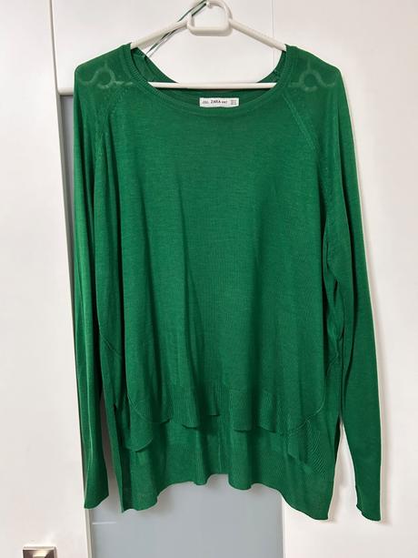 Smaragdový svetrik zara, zara,m
