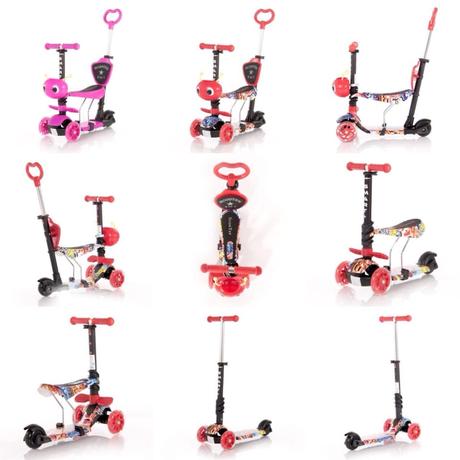 Smart kolobežka pink 3v1 multifunkčná,