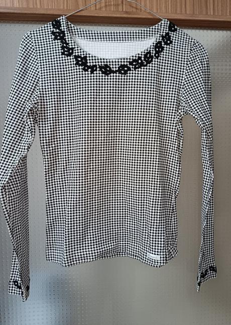 Čierno biele tričko, s