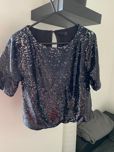 Flitrovaný top, topshop,s