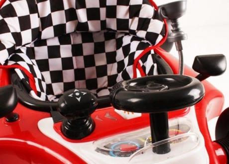 Chodítko a odrážadlo imola formula 2v1 červená,