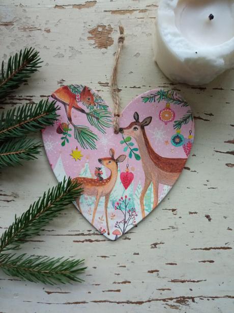 Vianočná dekorácia srdce- 13 nových vzorov,