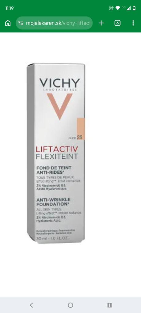Vichy liftactiv flexiteint 25,