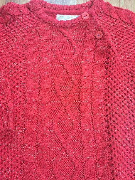 Červený sveter, ergee,80