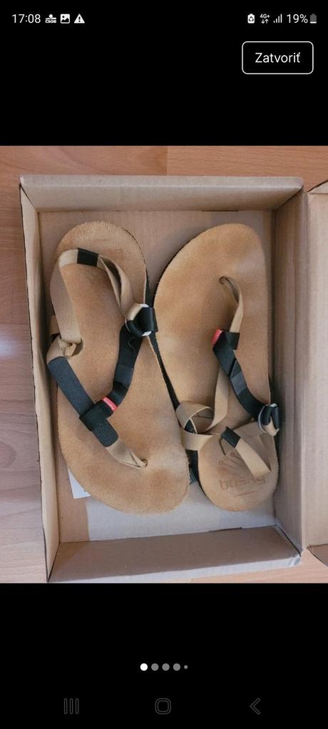 Bosky sandale kozene, vibram podrazky, 40