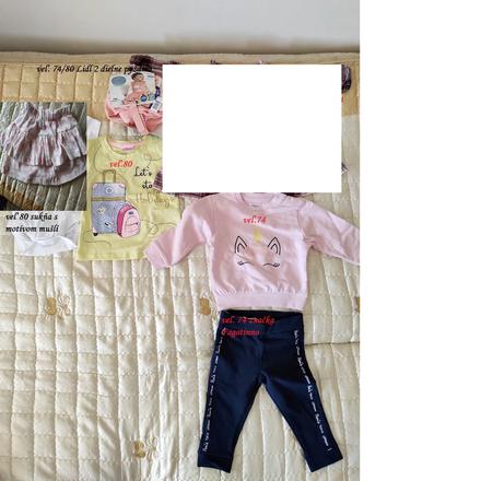 Balík oblečenia 74/80, 68–80