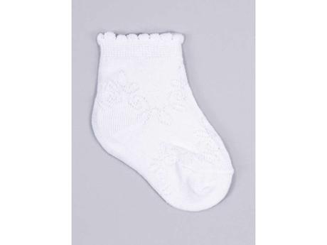 Detské bavlnené ponožky snehovobiele, 17 - 36