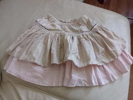 Bavlnená sukňa s fodrou122/140, 122