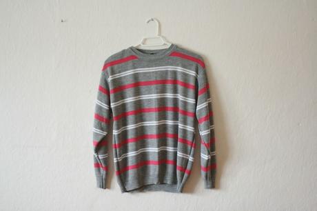 Pásikavý pulóver, l