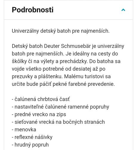 Detský batoh deuter, 