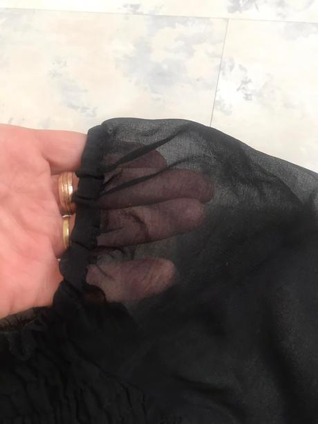 Mušelínový top etno, xs