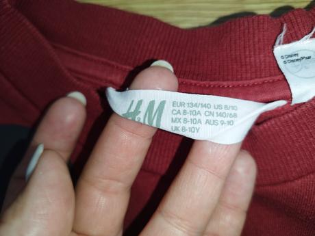 Mikina mickey mouse, 134/140, h&m,134