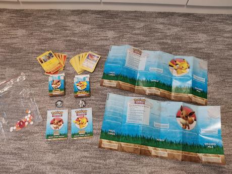 Pokémon pikachu & eevee - trading card game,