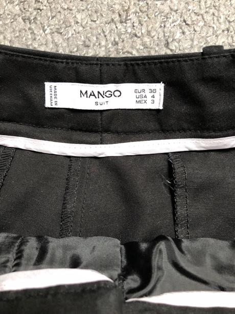 Čierne nohavice mango suit, mango,36