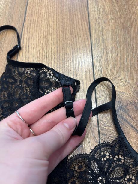 Čierny čipkovaný top, new yorker,s