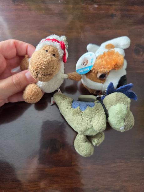 Kľúčniky zvieratká plyš, 