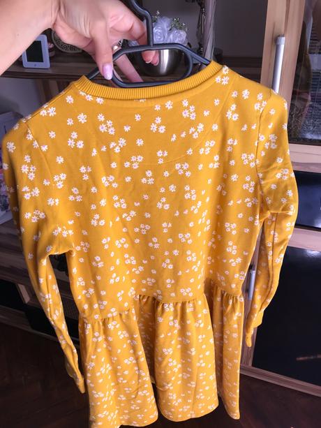 Horčicové šaty, f&f,xs