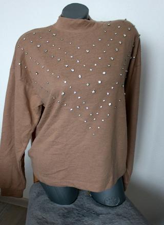 Pulover s kamienkami, xxl