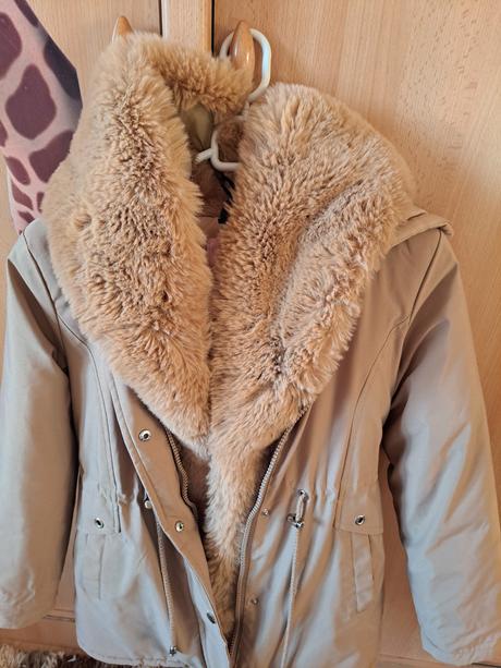 Zimná béžová bunda, grace,146