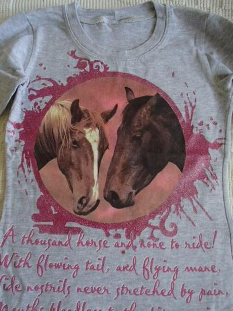 Dievčenské tričko s koníkom v.104, 104