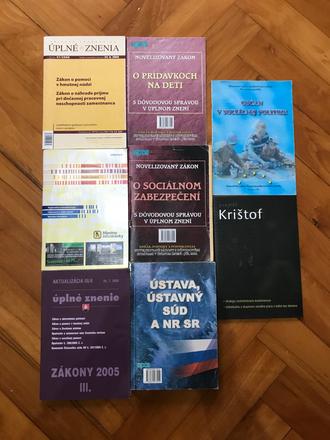 8 kníh - sociálna práca, legislatíva, 