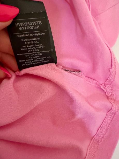 John richmond ružové tričko s kamienkovým logom, l