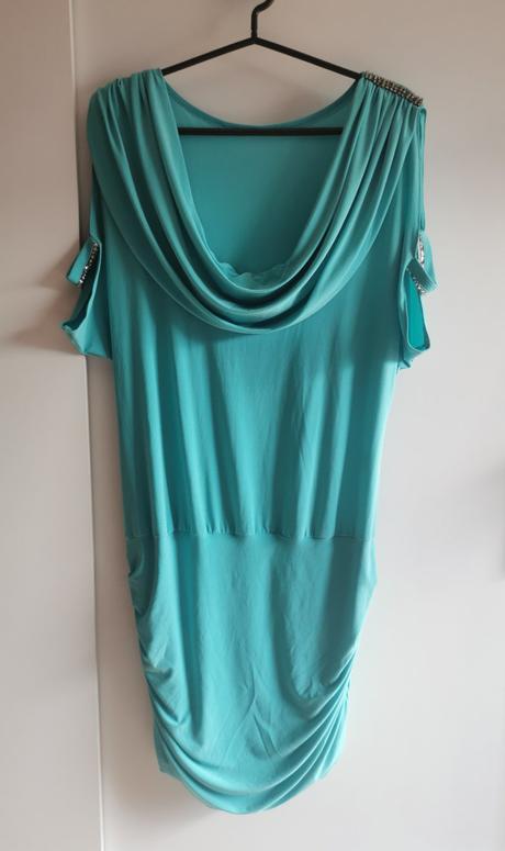 Šaty spoločenské tyrkysové, 44