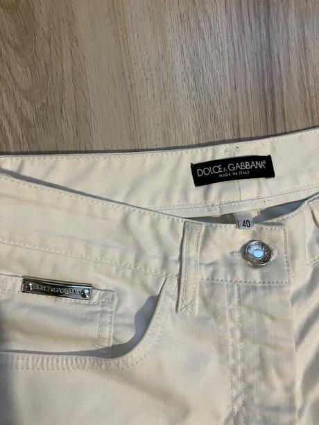 Biele rifle dolce a gabbana, xs