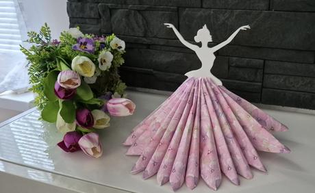 Držiak servitok baletka/ svadba/ anjel, 