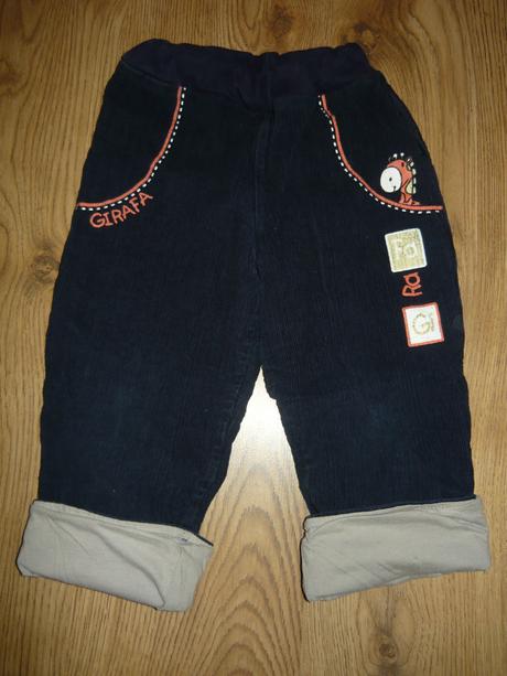 Zateplené menčestrové nohavice 104, f&f,104