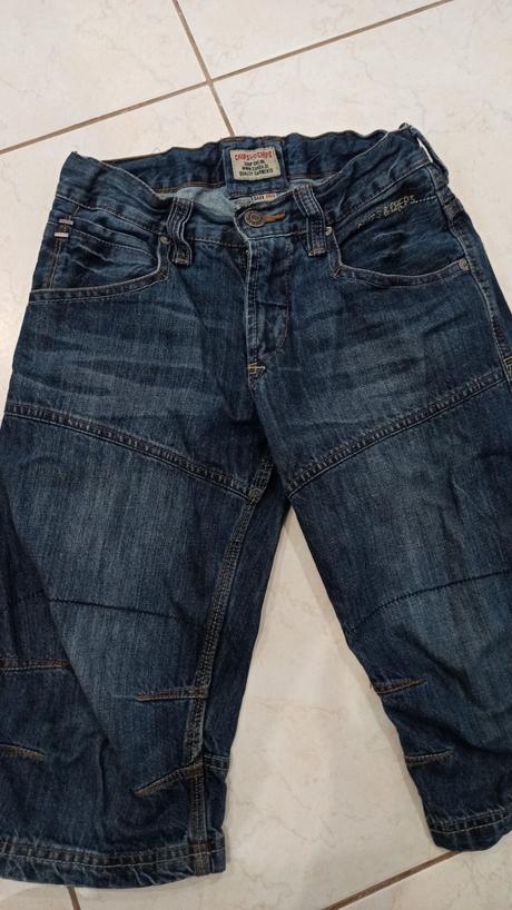 Riflové kraťasy dlhšie, 140