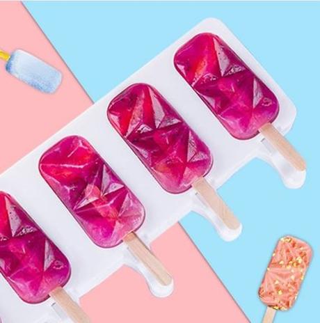 Silikónové formy na nanuky 4 kusové + paličky, 