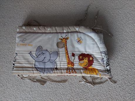 Mantinel do detskej postielky safari, šírka (cm): 30,dĺžka (cm): 170