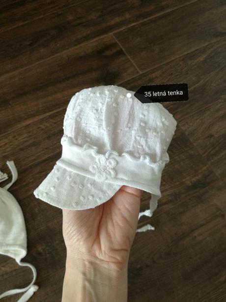 Veľmi krásna letná čiapka úplne pre minibaby, <50