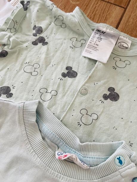 Body s krátkym rukávom a letný overal, h&m,74