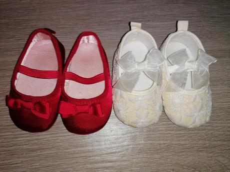 Červené baleriny, h&m,<17