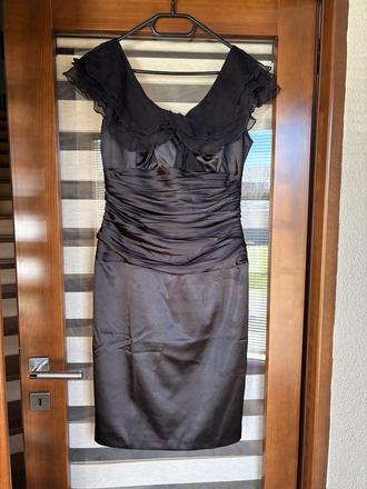 Slávnostné saténové šaty - m/l, m