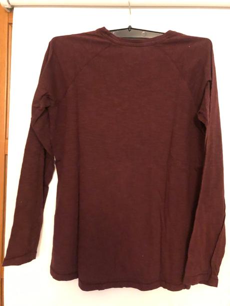 Bordové tričko z dlhým rukávom, 158