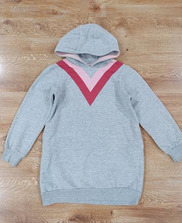 Šedé mikinové šaty, pepperts,140