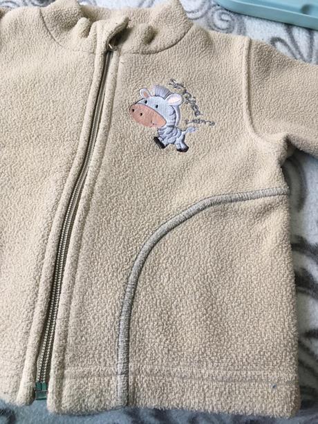 Flisová mikinka 6-9 mesiacov, richelieu,74