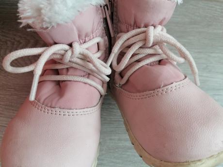 Zimné topánočky ružové, h&m,22