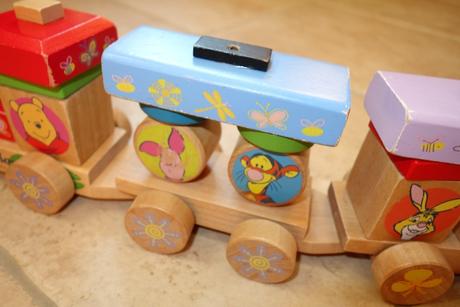 Skladačka - drevený vláčik, 