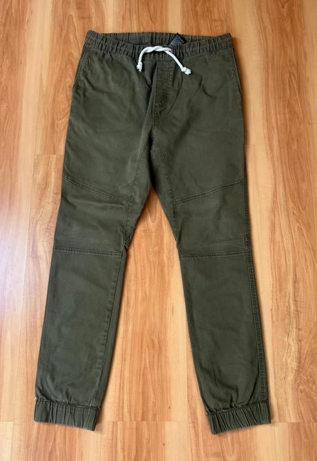 Nohavice olivovej farby, h&m,30
