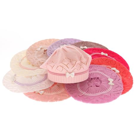 Dievčenská jarná baretka bibi /mix farieb, 50 / 52