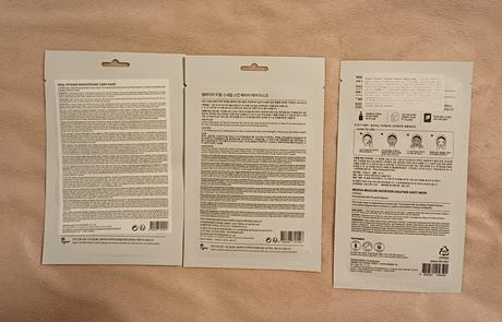 3ks kórejské pleťové masky, 