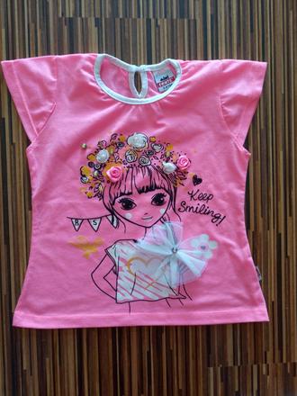 Tricko s 3d maslou a kvietkami, 98