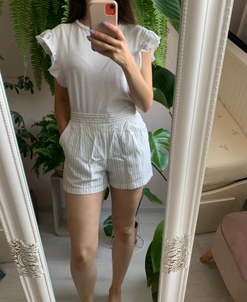 Ľanové šortky, f&f,xs