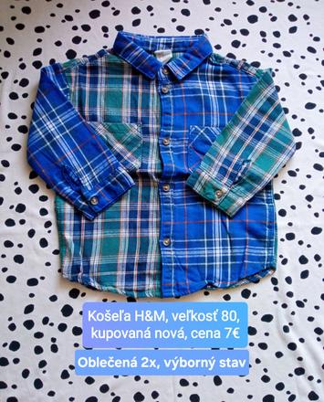 Košeľa, h&m,80